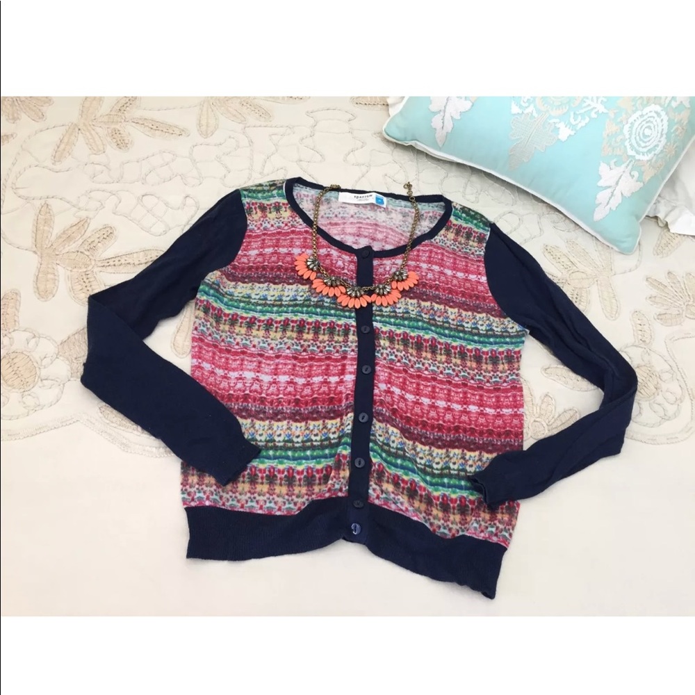 Anthropologie Sparrow cardigan sweater striped M